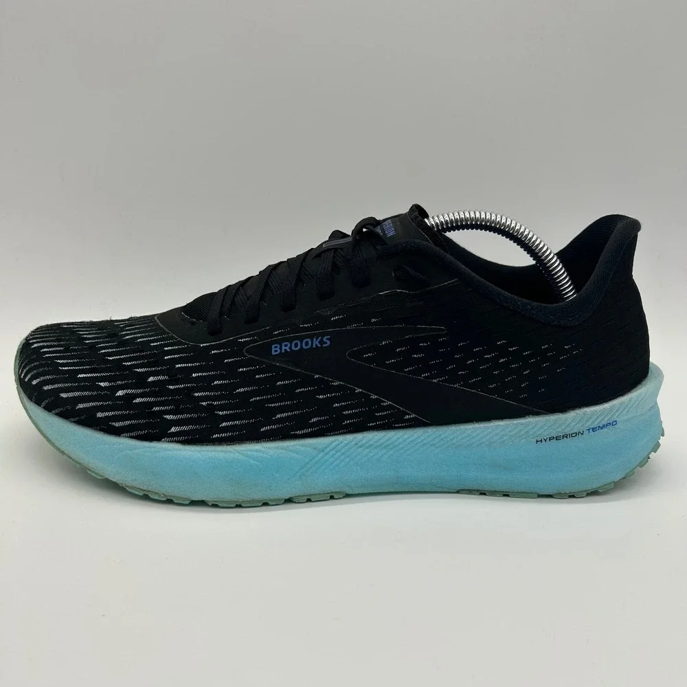 Brooks Hyperion Tempo Shoes Mens 11 Black Iced Aqua Running Shoes 1103291D082